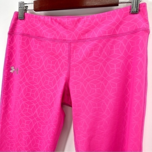 UNDER ARMOUR YOUTH Girl's Hot Pink Activewear Leggings Size Youth XL - Picture 2 of 10